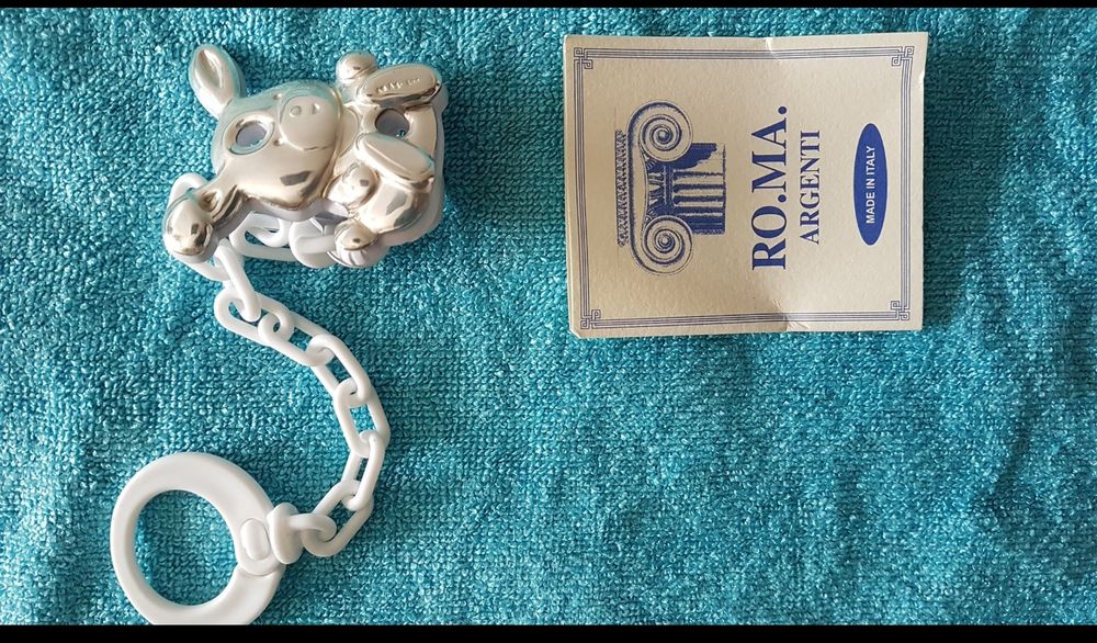 Clip para chucha coelho Roma Argenti NOVO/NUNCA USADA