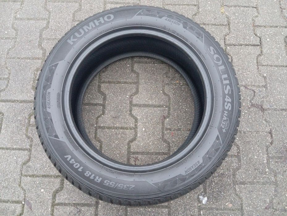 1szt całoroczna Kumho solus 4S SUV HA32+  235/55/18 104V XL  DOT4924