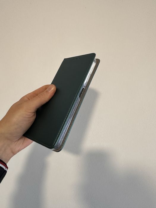 Etui z klapką zamykane ciemna zieleń do XIAOMI REDMI 15C 4G / 5G