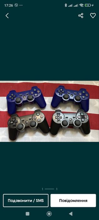 Джойстик чорний пс 3