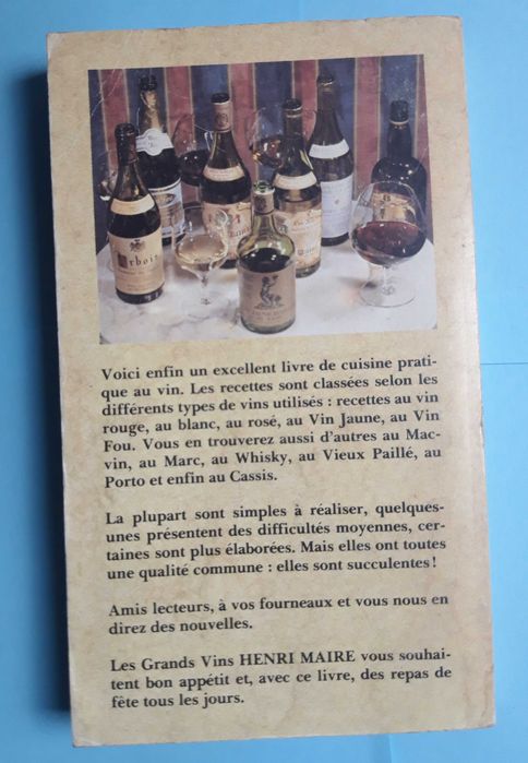 Livro - Michel Dovaz - La Cuisine au Vin VSO