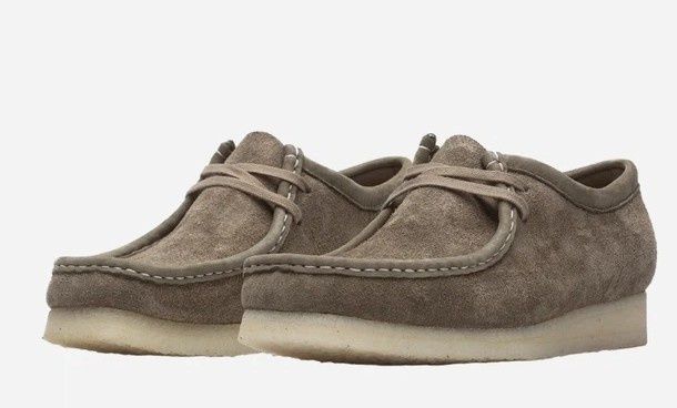Замшеві чоловічі мокасини черевики  Clarks wallabee boot