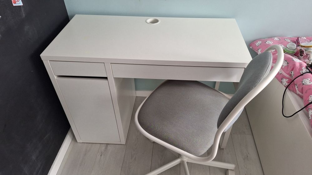 Dziecięce krzesło biurowe, biały/Vissle jasnoszary ikea
Dziecięce krze