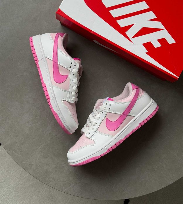ТОП! Nike SB Dunk Low Playful Pink/White 36 37 38 39 40 41 найк рожеві