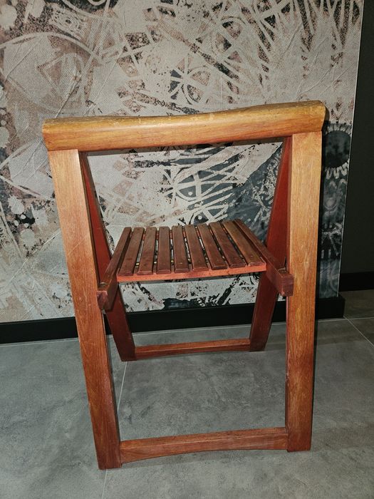 Krzeslo Aldo Jacober skladane z lat 70