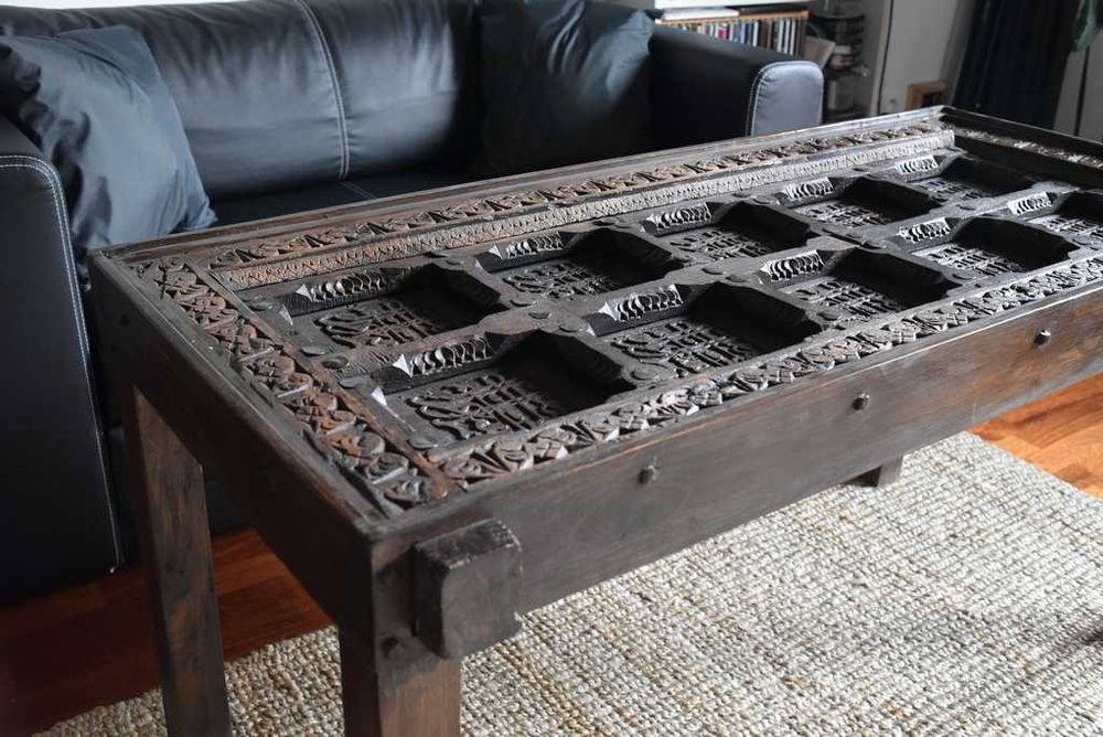 Unikatowa tradycyjna ława / stół egzotyczny (arabski, orientalny)