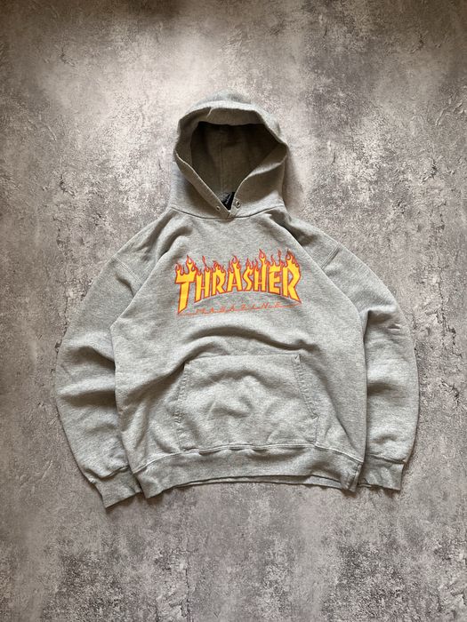 Оверсайз Сіре Худі від Thrasher