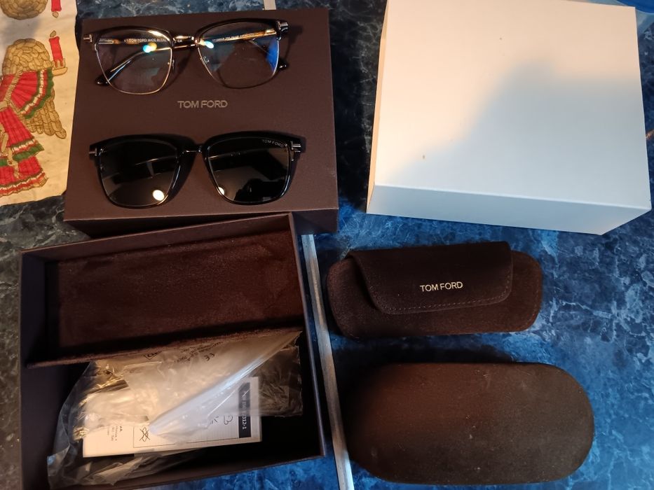 Okulary Tom Ford TF5683B_54052 Szkła +1,5, nakładka