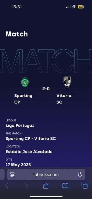 Match Worn Shirt Autografada Sporting Clube de Portugal