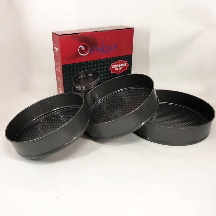 Набір форм для випікання 3шт • Метал • Роз’ємні • Торт / Запікання