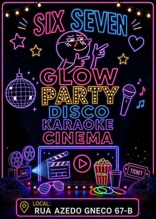 SIX SEVEN - Glow Party Disco, Karaoke & Cinema - Sala para festas de aniversário Campo de Ourique