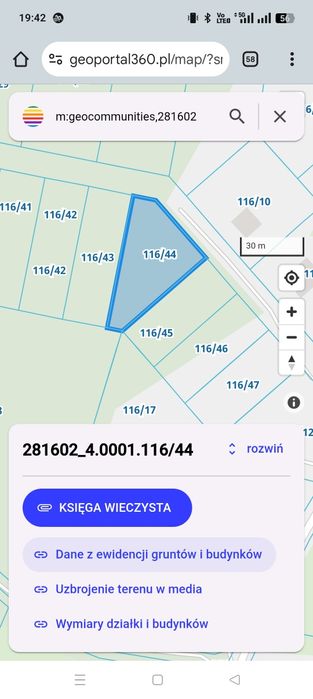 Sprzedam działkę budowlaną na Mazurach w m. Orzysz przy ul Polnej
Cena