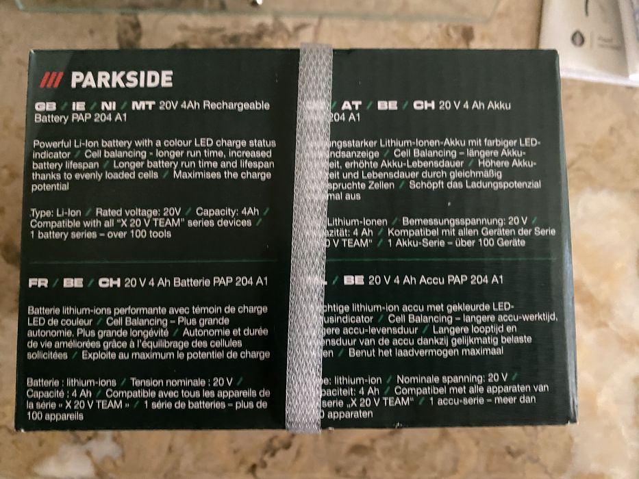 Baterias Parkside 20V 4Ah