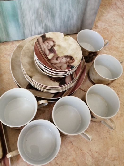 Conjunto de chá e café "anjo"425080856910254081