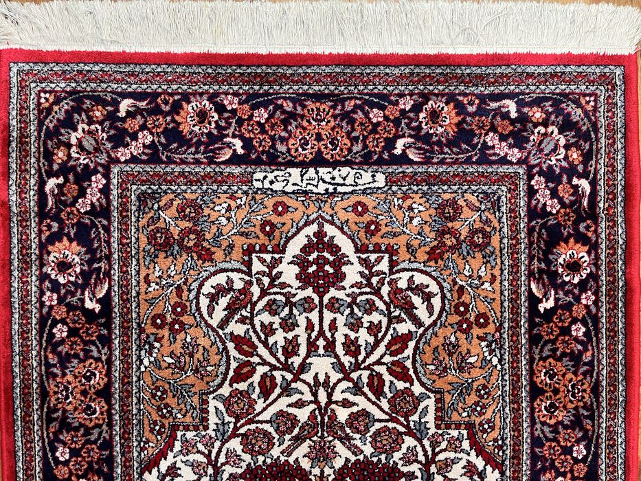 Jedwabny ogród w perskim stylu | 100 × 152 cm | Elegancki dywan sygnowany