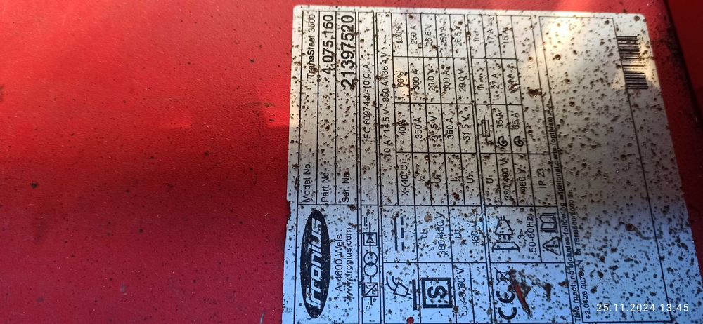 Spawarka Fronius Trans Steel 3200