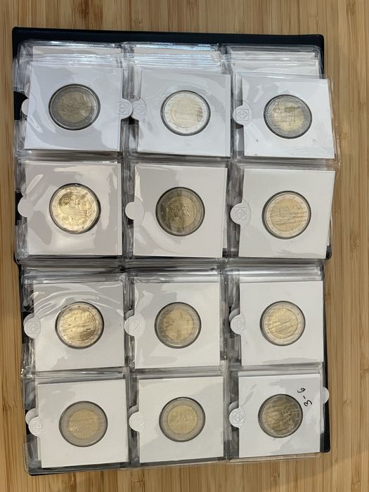 Coleçao Moedas 2 Euros comemorativas - numismática