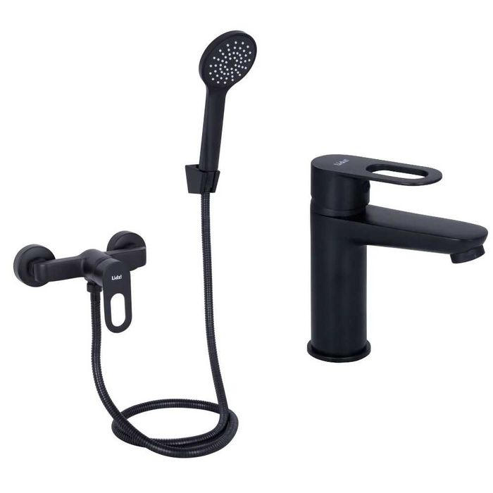 Комплект змішувачів 2в1 змішувач для душу Lidz Latwa + Lidz Latwa умив