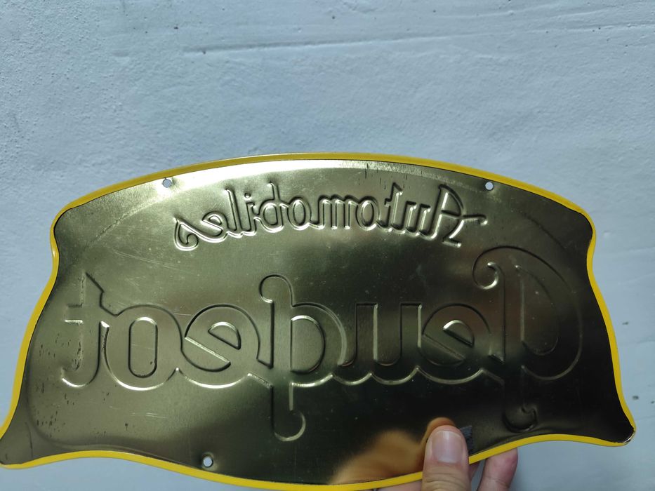 Placa antiga Peugeot