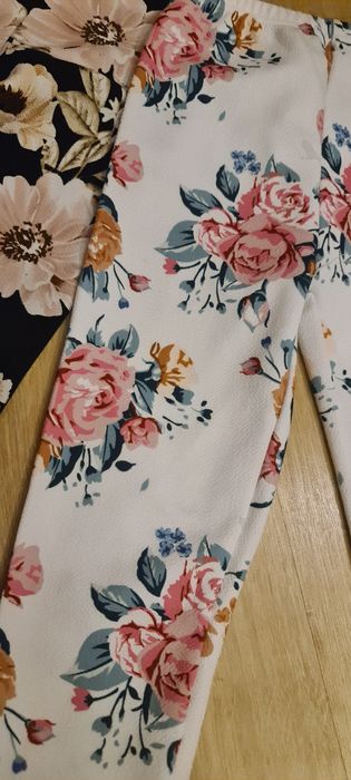 Spodnie KWIATY dla dziewczynki 98