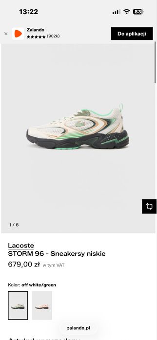 Sneakersy Lacoste STORM 96