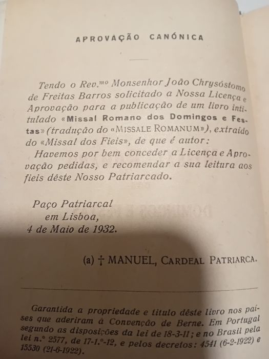 Missal Romano de 1932