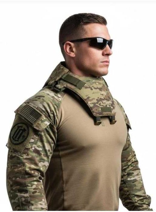 Захист шиї 2 класу ДСТУ з 2 частин Warmor Multicam Мультикам НВМПЕ