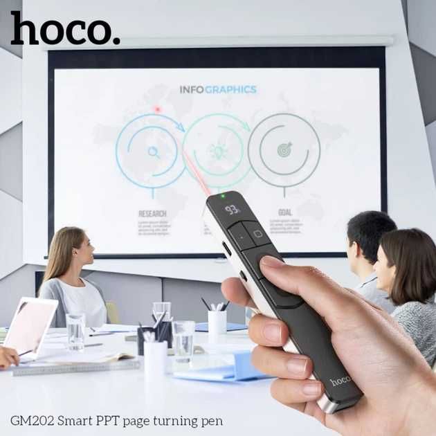 Пульт презентер Hoco GM202 бездротовий +лазерна указка для презентацій