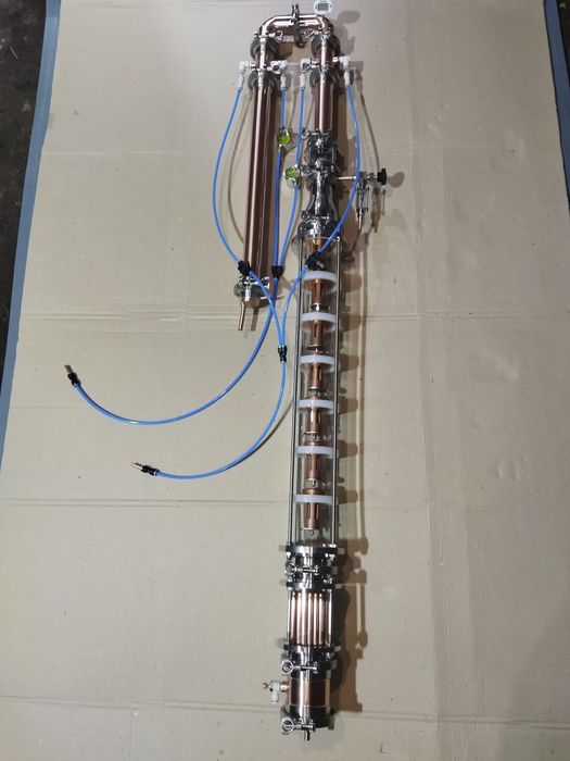 Дистилятор мідний,колона,тромбон,колонна медная.