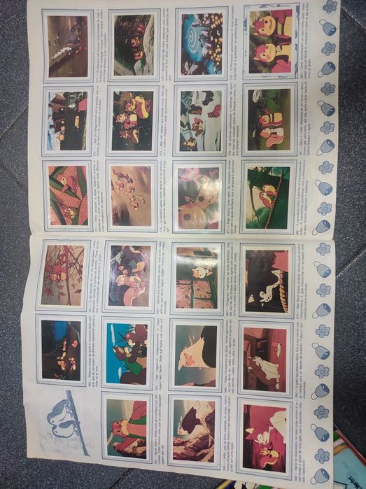 Caderneta cromos antiga Bana e Flaapi