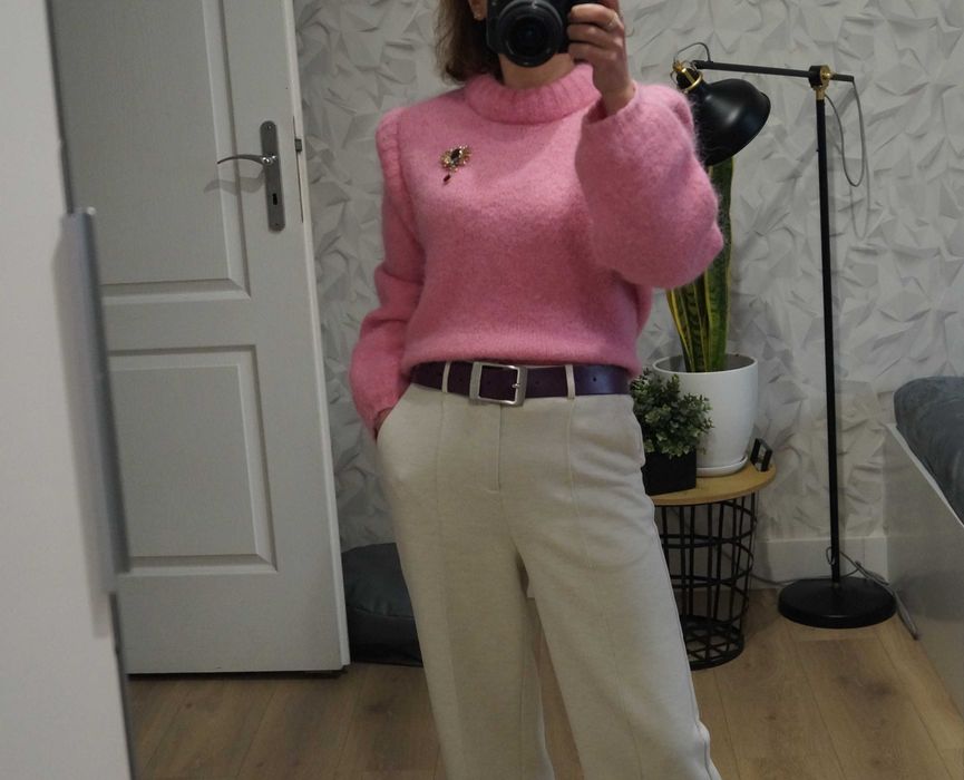 piekny unikatowy sweter premium alpaca + gratisy