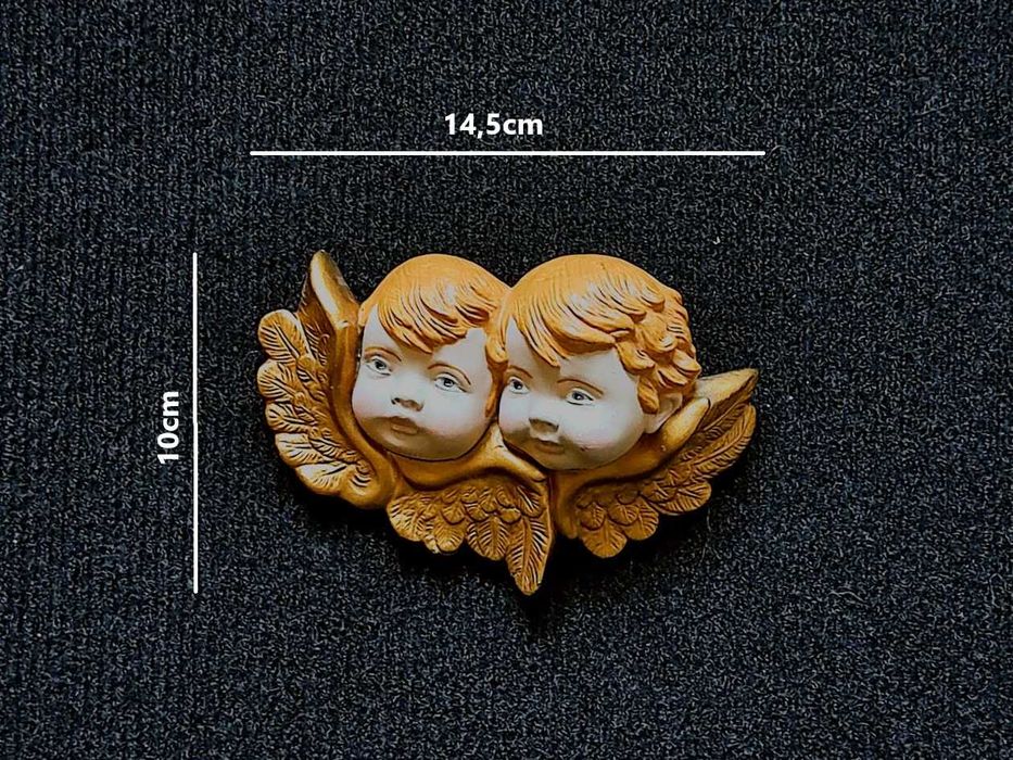 Artesanato português anjos em gesso pintados à mão