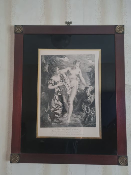 Quadro / Gravura francesa do século XVIII