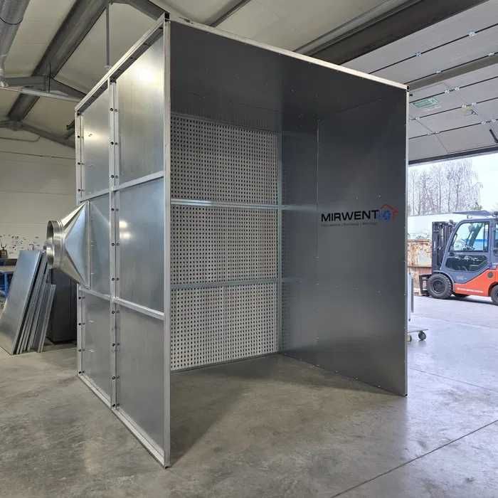 Kabina lakiernicza, Ściana lakiernicza / MIRWENT