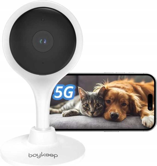 Kamera Wi-Fi Wewnętrzna Monitor Dzieci Zwierząt Pamięć SD BoyKeep K10