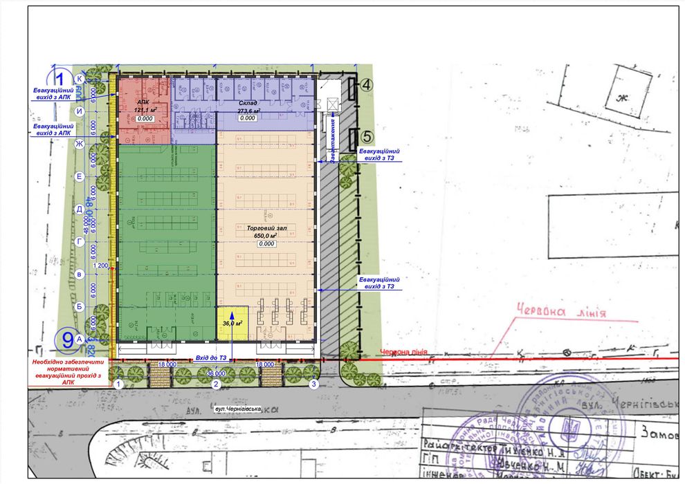 Площі в ТОРГІВЕЛЬНОМУ ЦЕНТРІ що будується в смт. Сосниця