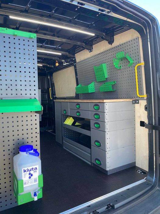 Zabudowa serwisowa warsztatowa Busa na Wymiar Master Ducato Crafter | Regały Warsztatowe | Projekt Gratis | Montaż / Wysyłka