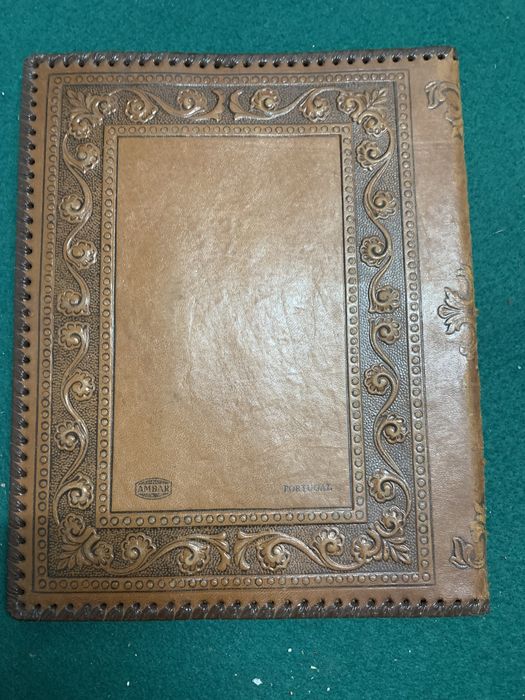 Capa em couro tamanho A5 julio Diniz