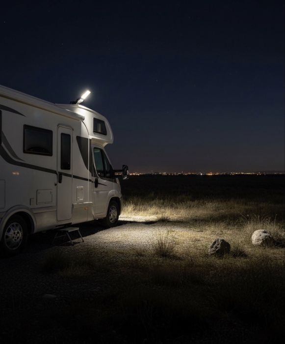Luminária LED solar para exterior