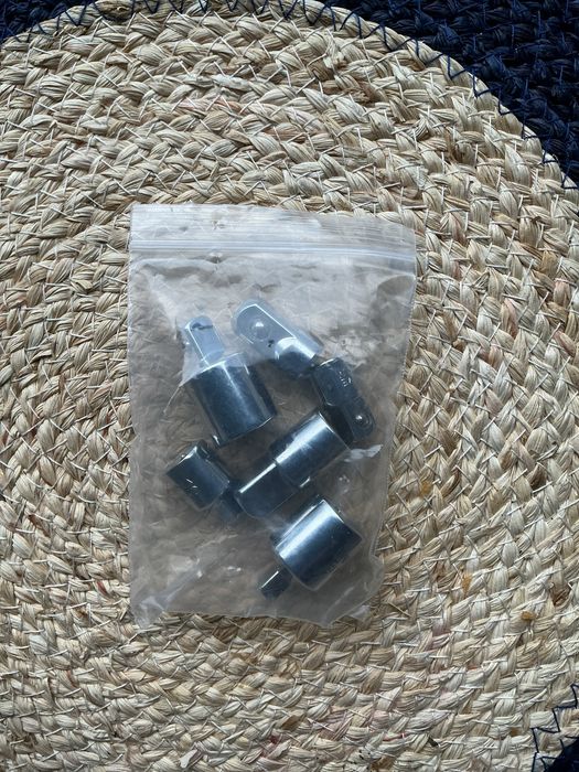 Набір 6шт адаптерів перехідників 1/2 3/8 1/4 подовжувач crome-vanadium