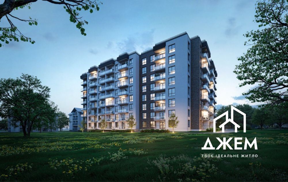 1 кімнатна з гардеробом від забудовника в новобудові. ЖК Джем 2.0