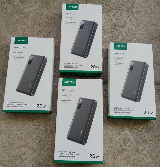 Power Bank Повербанк UGREEN PB312 20000mAh 22.5 W 2USB+Type-C QC&PD3.0