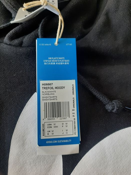 Adidas Bluza H06667 TREFOIL HOODY (blackwhite))