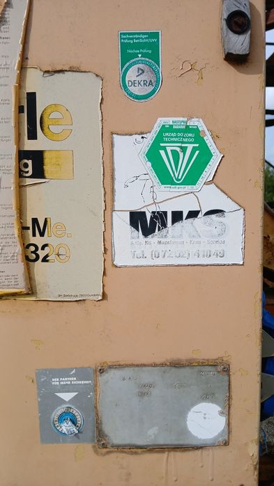Żuraw budowlany bez UDT max 2t