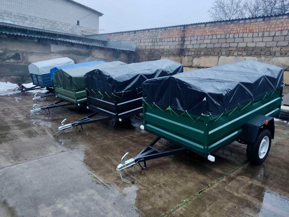 прицепы Днепр с треугольным дышлом.