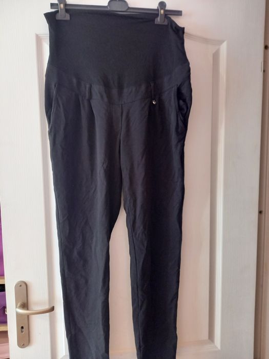 Czarne spodnie ciazowe happymum rozmiar xl