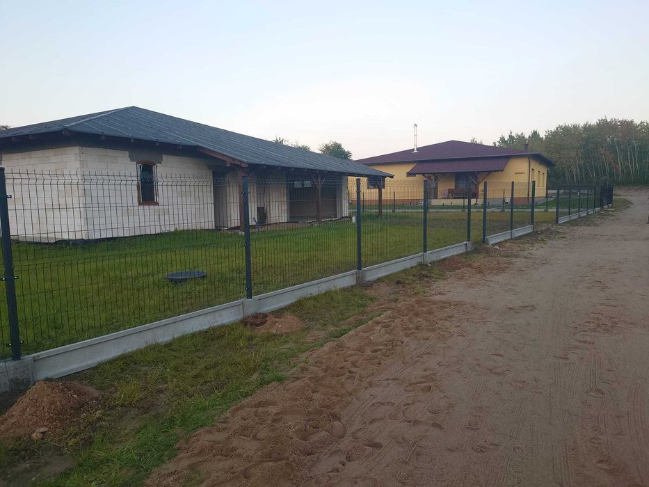 ogrodzenia ogrodzenie panelowe panele słupki brama furtka płot palety