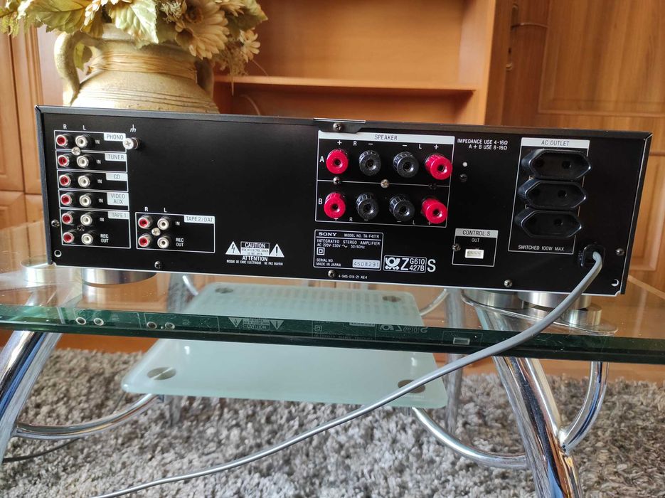 Wzmacniacz SONY TA-F417R oraz pilot i instrukcja