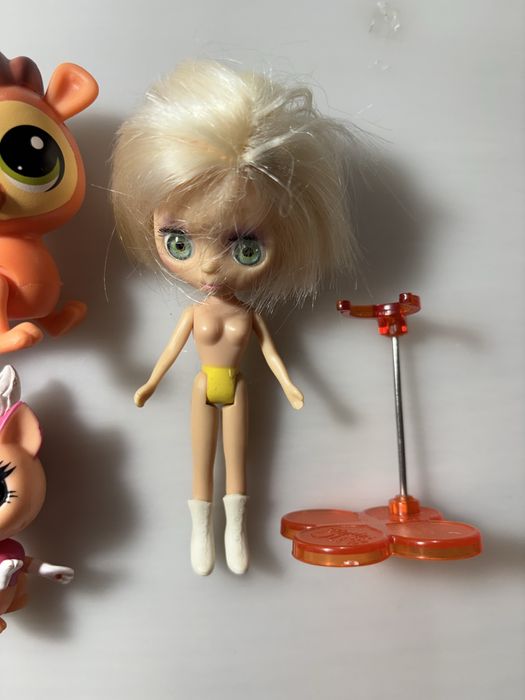LPS littlest pet shop zestaw 4 figurki i lalka