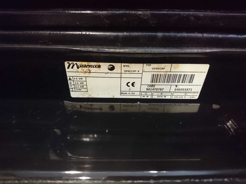 Piekarnik kuchenka Mastercook OP8ECRP pod zabudowę używana części
